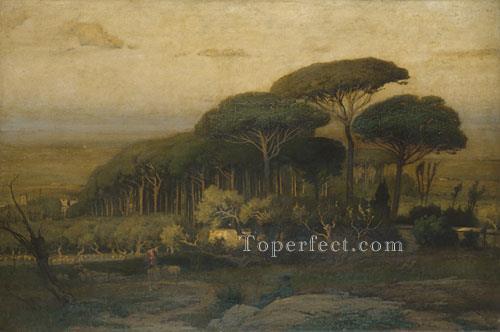Pine Grove Of The Barberini Villa landscape Tonalist George Inness Oil Paintings